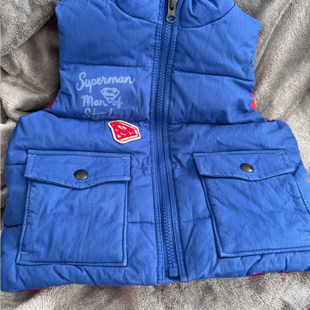 GAP Baby Blue and Red Vest